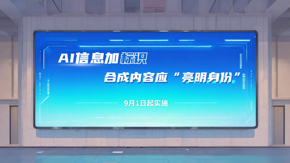 AI信息加標識，合成內容應“亮明身份”！
