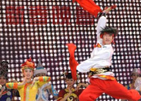 1月31日，演員在晚會(huì )上表演