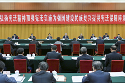 趙樂(lè )際出席“弘揚憲法精神，加強憲法實(shí)施，為強國建設、民族復興提供憲法保障”座談會(huì )并講話(huà)