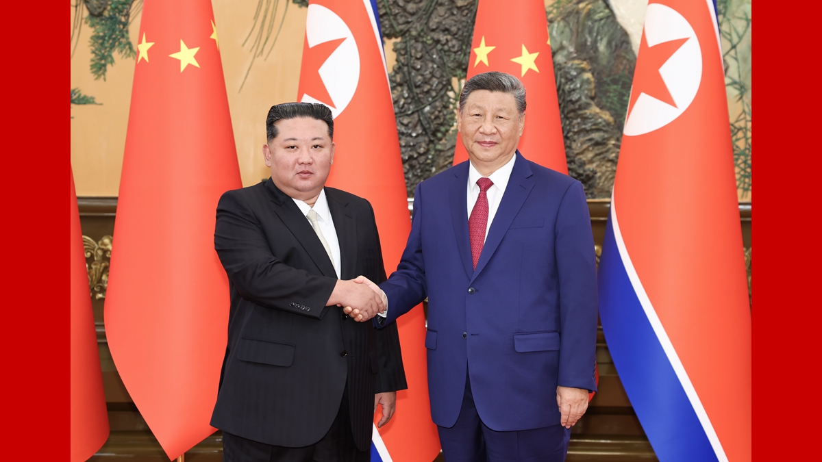 習近平同朝鮮勞動(dòng)黨總書(shū)記、國務(wù)委員長(cháng)金正恩舉行會(huì )談