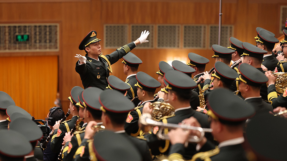 軍樂(lè )團在演奏