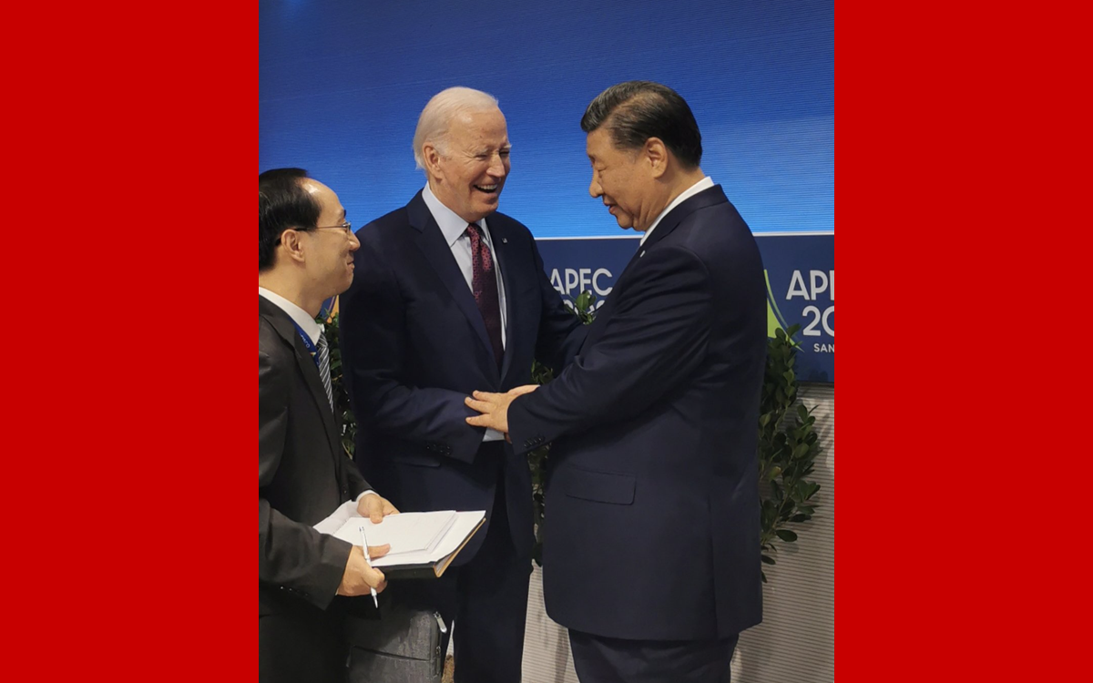 APEC會(huì )議結束時(shí)，拜登總統與習主席話(huà)別